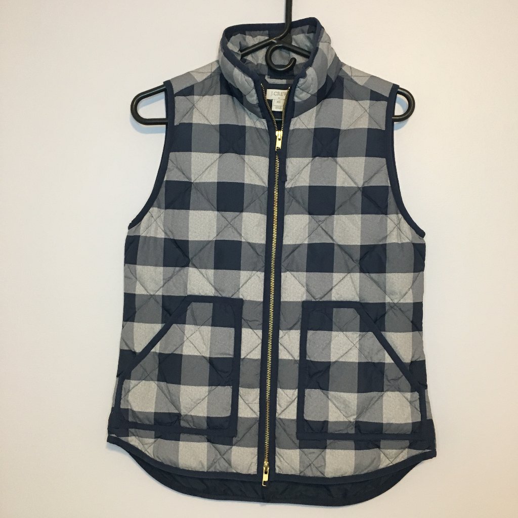 J Crew Excursion Quilted Puffer Vest Size Xs